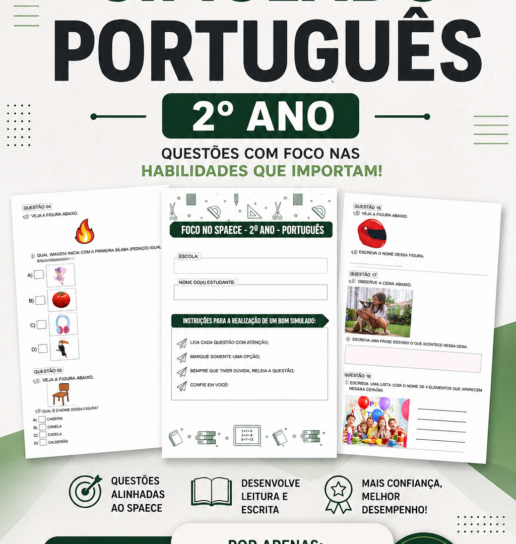 Simuladinho de português - 2º ano (SPAECE)