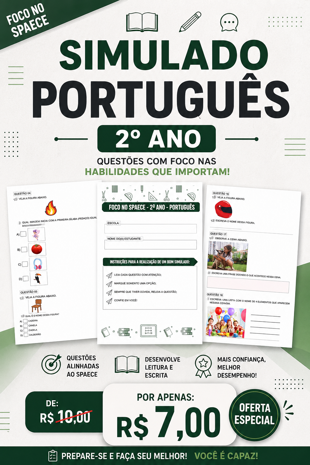 Simuladinho de português - 2º ano (SPAECE)