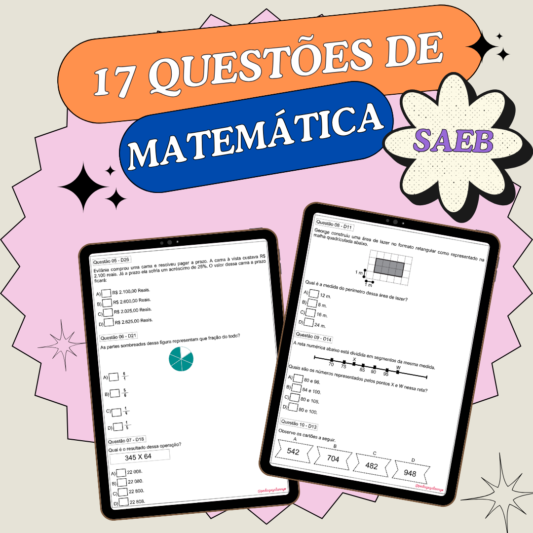 Simulado de português e matemática - 5º ano - SAEB - Imagem 3
