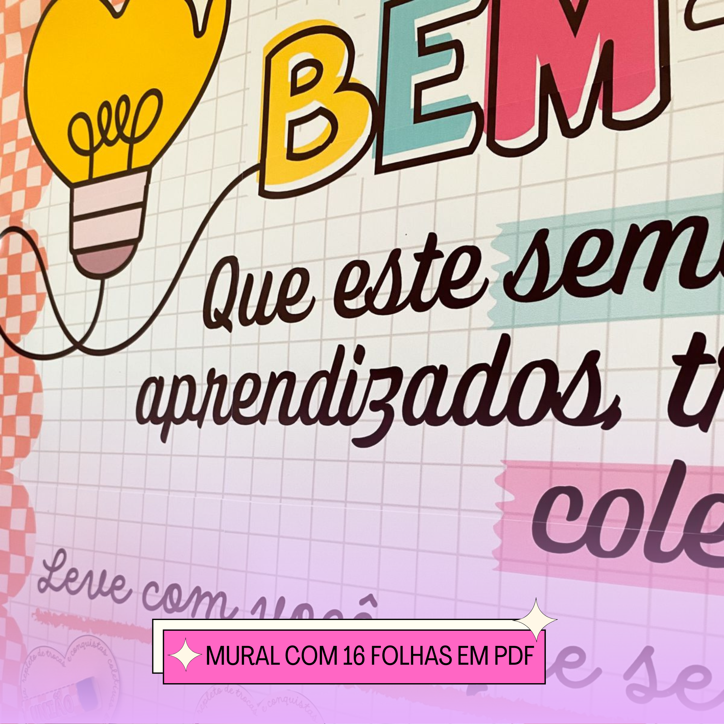 Kit de sejam bem-vindos para equipe escolar