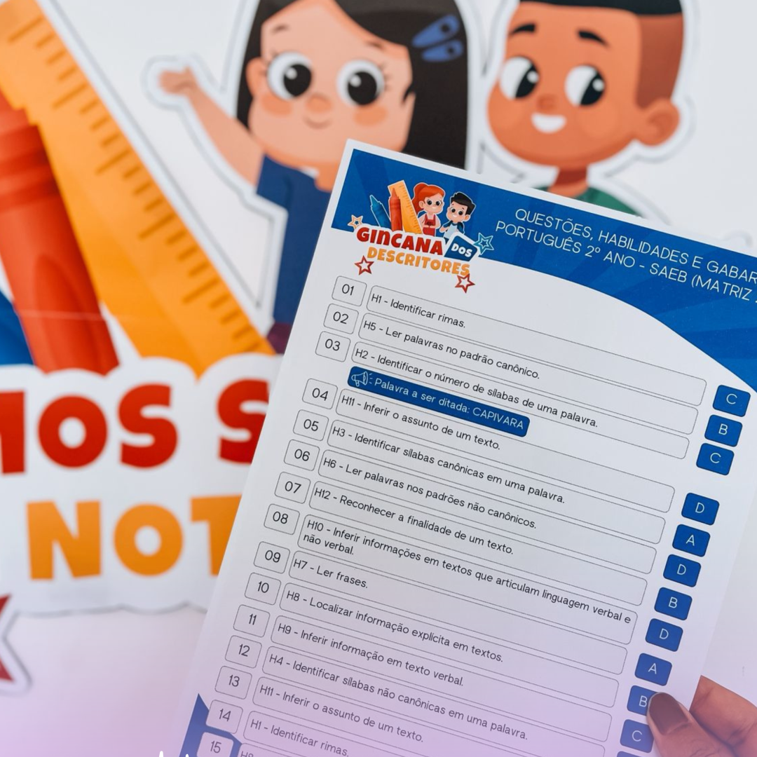 Gincana dos descritores – SAEB 2º Ano (português)