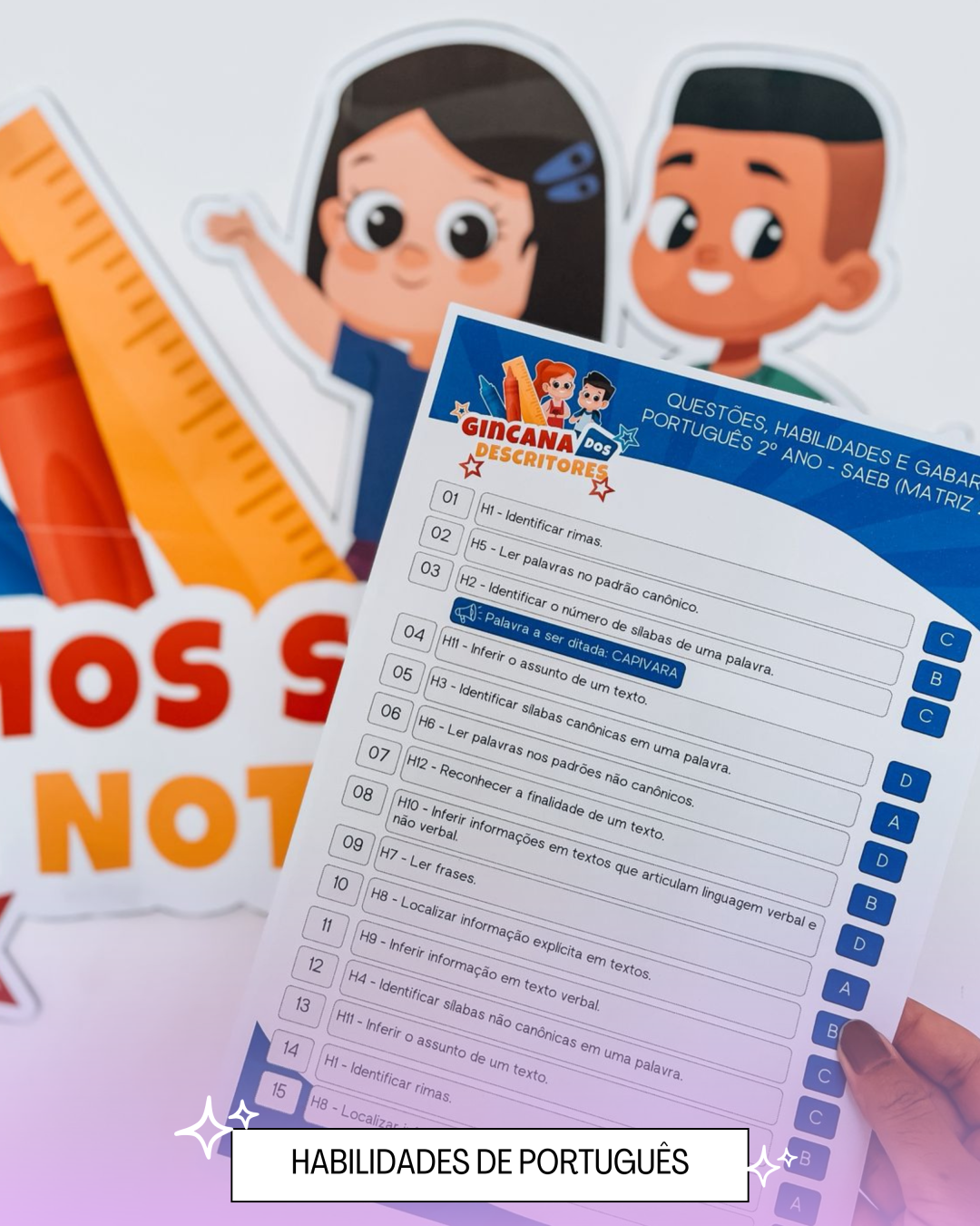 Gincana dos descritores – SAEB 2º Ano (português)
