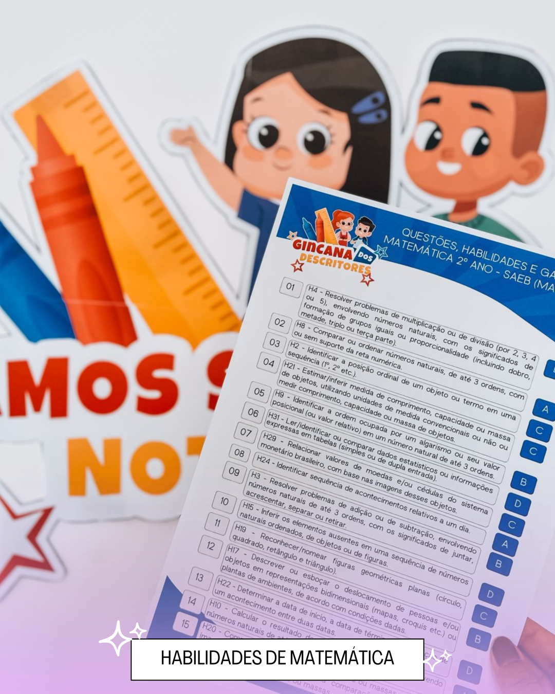 Gincana dos descritores – SAEB 2º Ano (matemática) - Imagem 7