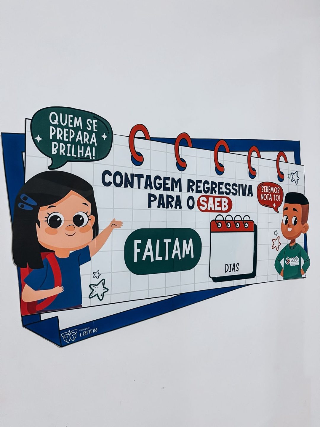 🎯 Mural de Contagem Regressiva para o SAEB 🎯