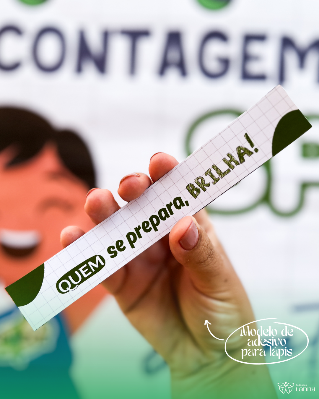 Contagem regressiva + card + adesivos para lápis - SPAECE (Sistema Permanente de Avaliação da Educação Básica do Ceará) - Imagem 9