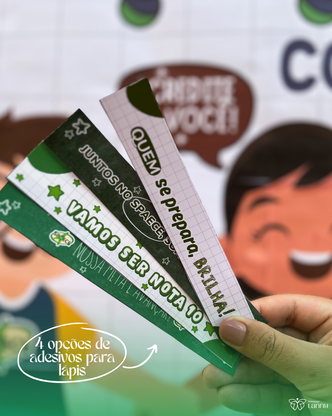 Contagem regressiva + card + adesivos para lápis - SPAECE (Sistema Permanente de Avaliação da Educação Básica do Ceará) - Imagem 5