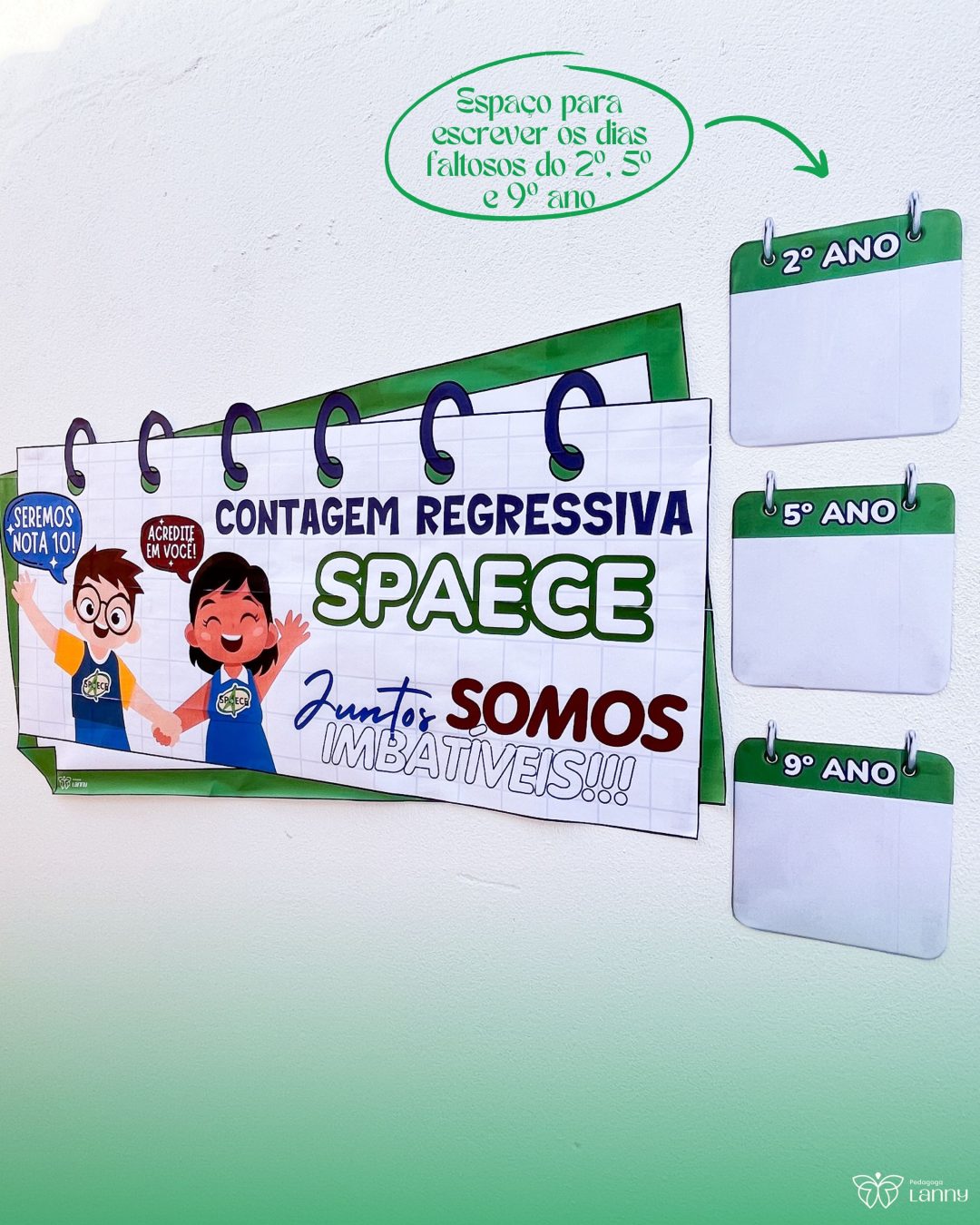 Contagem regressiva + card + adesivos para lápis - SPAECE (Sistema Permanente de Avaliação da Educação Básica do Ceará) - Imagem 11