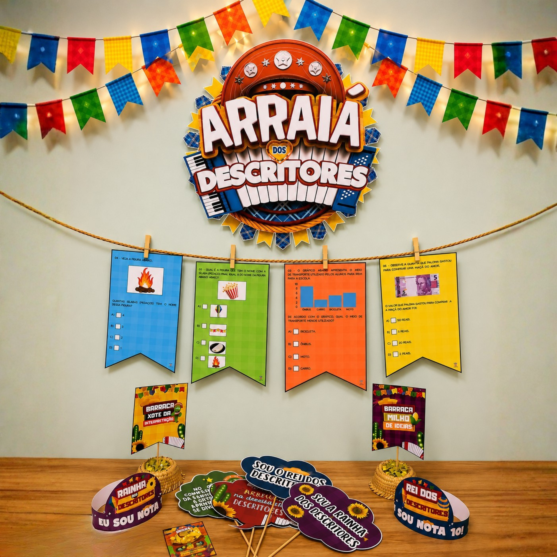 Arraiá dos descritores - 2º ano (Português)