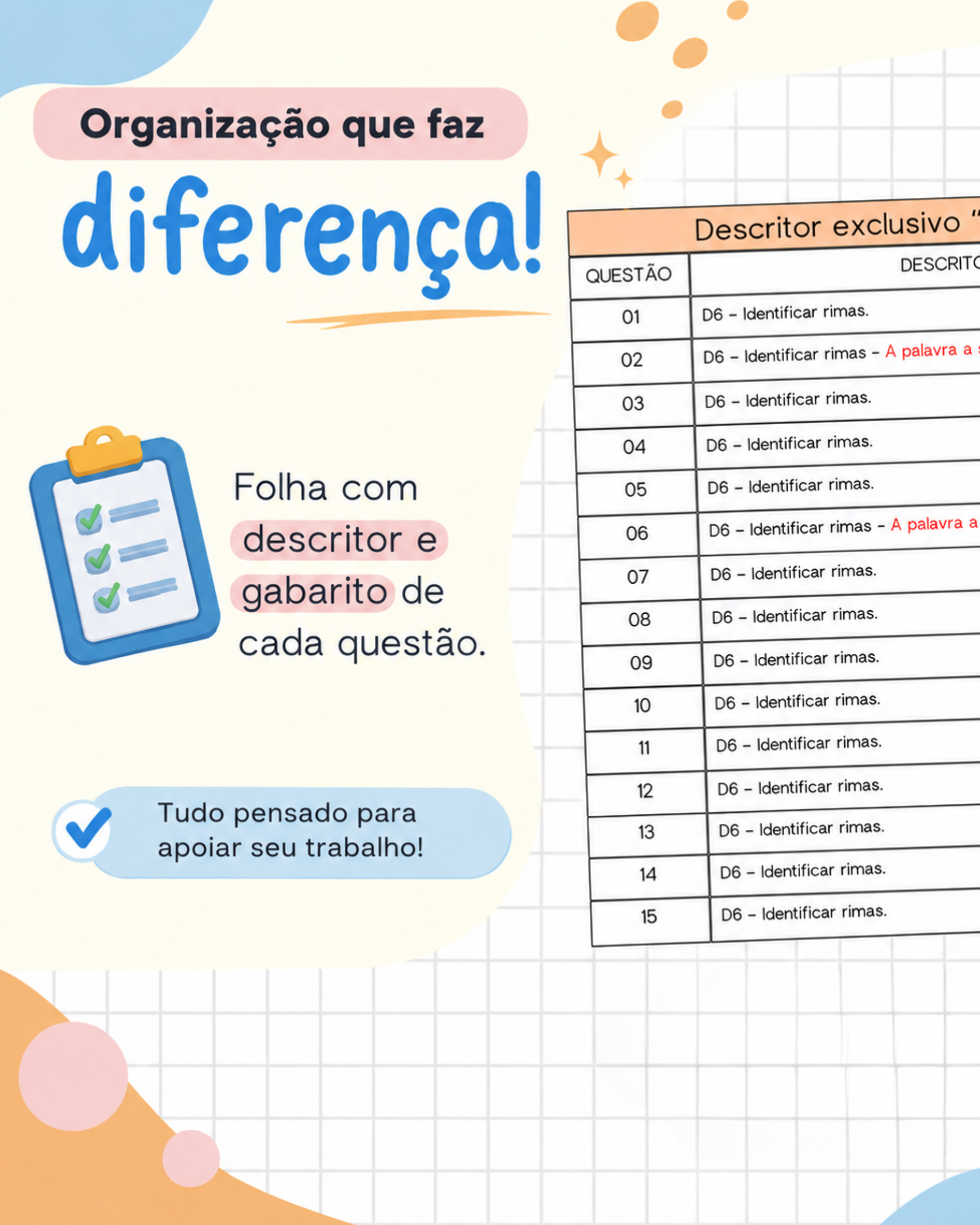 Craques da Rima - Descritor exclusivo "Identificar rimas" - 2º ano - Imagem 5