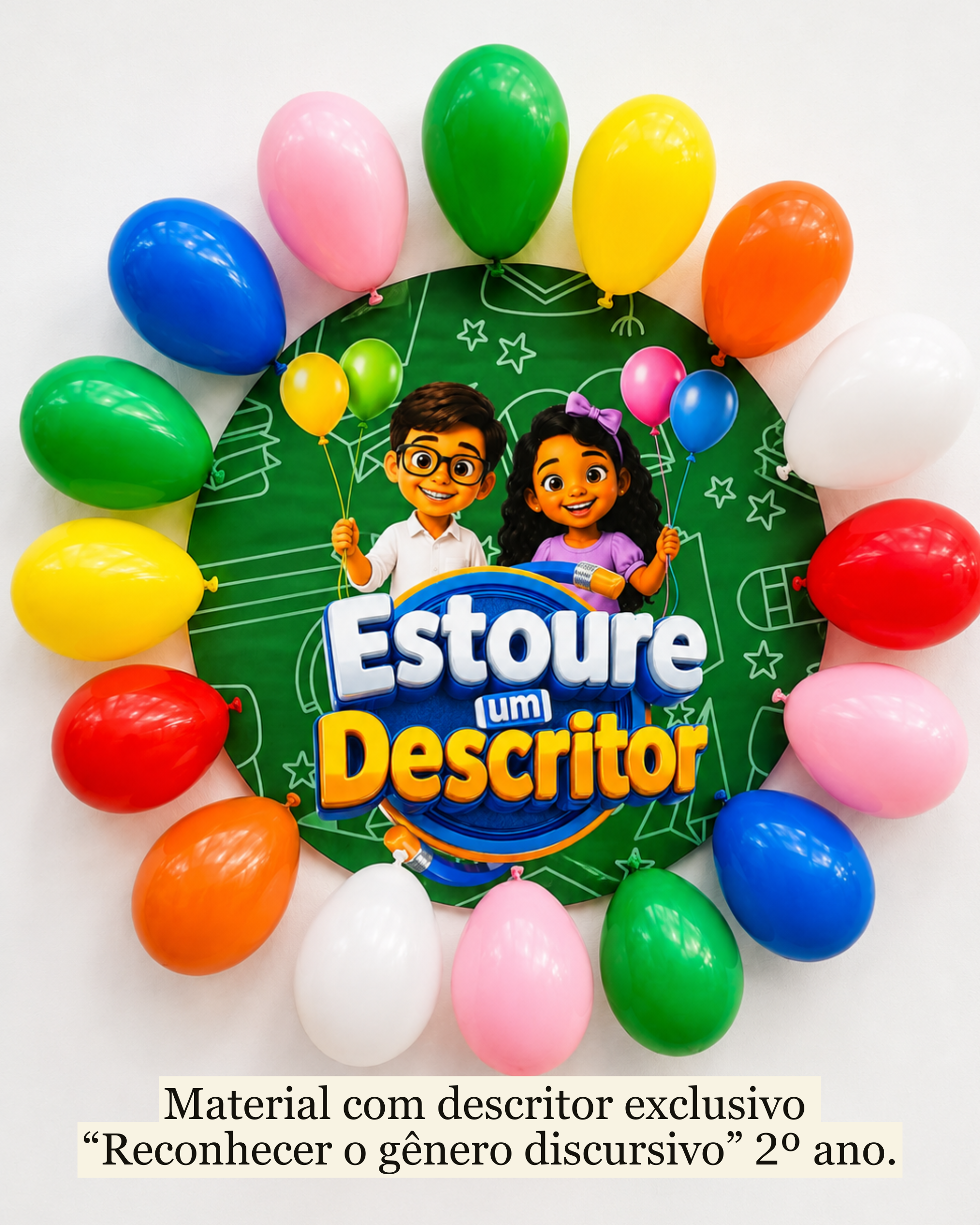 Estoure um descritor (20 questões descritor do descritor) Reconhecer o gênero discursivo – 2º ano. - Imagem 4