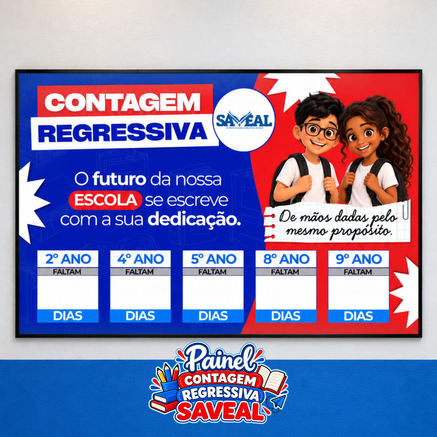 Painel para contagem regressiva SAVEAL
