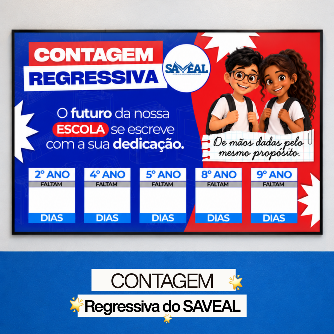 Painel para contagem regressiva SAVEAL